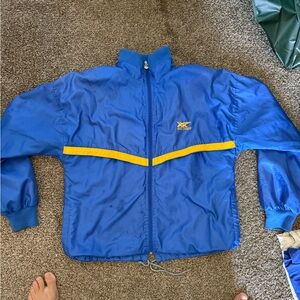 Reebok Kids Raincoat in Blue with Yellow Stripe